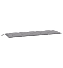 Coussins de banc de jardin 2 pcs gris 180x50x7 cm tissu Oxford