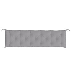 Coussins de banc de jardin 2 pcs gris 180x50x7 cm tissu Oxford