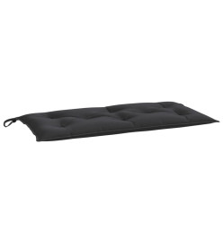 Coussin de banc de jardin noir 110x50x7 cm tissu oxford