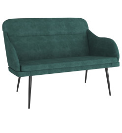 Banc Vert foncé 110x76x80 cm Velours