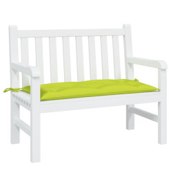 Coussin de banc de jardin vert brillant 100x50x7cm tissu oxford