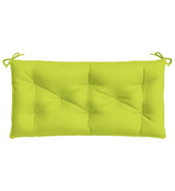 Coussin de banc de jardin vert brillant 100x50x7cm tissu oxford