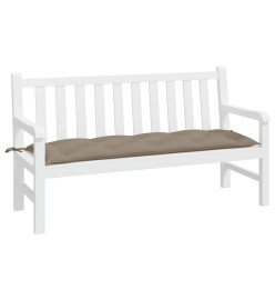 Coussin de banc de jardin taupe 150x50x7 cm tissu oxford