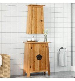 Ensemble de meubles de salle de bain 2 pcs bois de pin massif