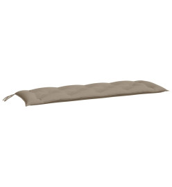 Coussins de banc de jardin 2 pcs taupe 150x50x7 cm tissu Oxford