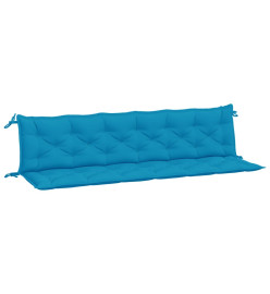 Coussins de banc de jardin 2 pcs bleu clair tissu Oxford