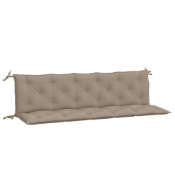 Coussins de banc de jardin 2 pcs taupe 180x50x7 cm tissu Oxford