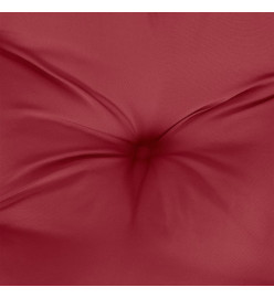 Coussin de banc de jardin rouge bordeaux 200x50x7 cm