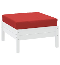 Coussin de palette rouge 60x60x8 cm tissu oxford