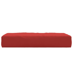 Coussin de palette rouge 60x60x8 cm tissu oxford
