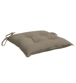 Coussins de palette lot de 6 taupe 50x50x7 cm tissu oxford