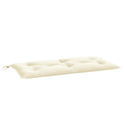 Coussins de banc de jardin 2 pcs crème 100x50x7 cm tissu oxford