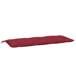 Coussin de banc de jardin rouge bordeaux 120x50x7 cm