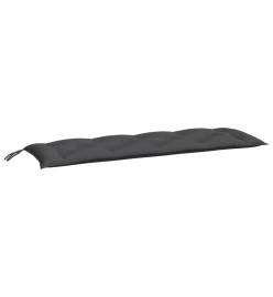 Coussin de banc de jardin anthracite 150x50x7 cm tissu oxford