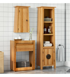 Ensemble de meubles de salle de bain 2 pcs bois de pin massif