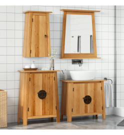 Ensemble de meubles de salle de bain 3 pcs bois de pin massif