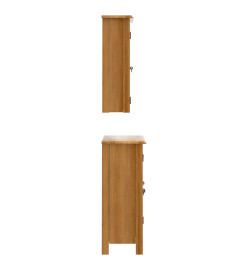 Ensemble de meubles de salle de bain 3 pcs bois de pin massif