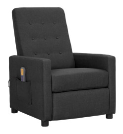 Fauteuil de massage Gris foncé Tissu