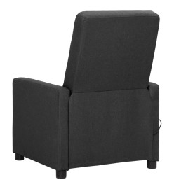 Fauteuil de massage Gris foncé Tissu