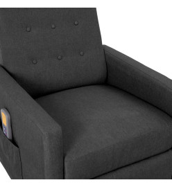 Fauteuil de massage Gris foncé Tissu