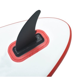 Ensemble de planche SUP gonflable avec voile Rouge et blanc