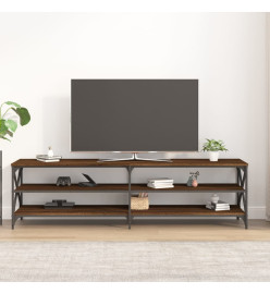 Meuble TV chêne marron 180x40x50 cm bois d'ingénierie