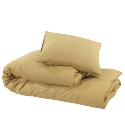 Ensemble de housse de couette Taupe 140x200 cm Coton