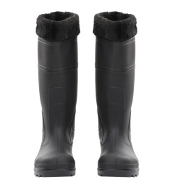 Bottes de pluie avec chaussettes amovibles noir taille 38 PVC