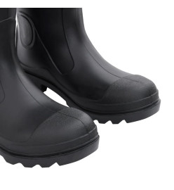 Bottes de pluie avec chaussettes amovibles noir taille 41 PVC