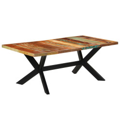 Table à manger 200x100x74 cm bois massif de récupération