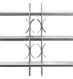 Grille réglable de sécurité de fenêtres et 3 barres 500-650 mm