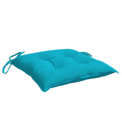 Coussins de chaise 2 pcs turquoise 50x50x7 cm tissu oxford