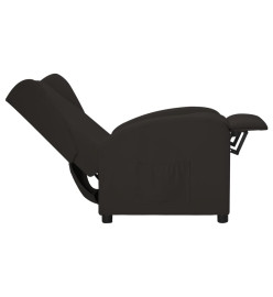 Fauteuil inclinable Noir Similicuir