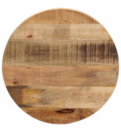 Dessus de table Ø 60x2,5 cm rond bois massif de manguier brut