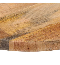 Dessus de table Ø 60x2,5 cm rond bois massif de manguier brut