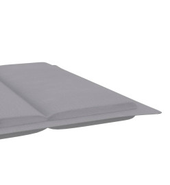 Chaise longue de jardin avec coussin Bois d'acacia solide