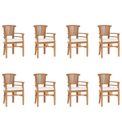 Ensemble à manger de jardin 9 pcs Bois de teck solide