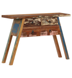 Table console 110x30x75 cm Bois solide de récupération