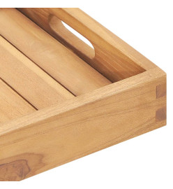 Plateau de service 60x35 cm Bois de teck massif