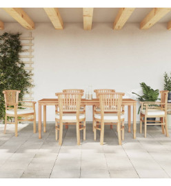 Ensemble à manger de jardin 7 pcs Bois de teck solide