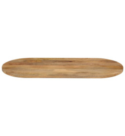 Dessus de table 140x60x2,5 cm ovale bois massif de manguier