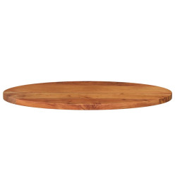 Dessus de table 100x50x3,8 cm ovale bois massif d'acacia