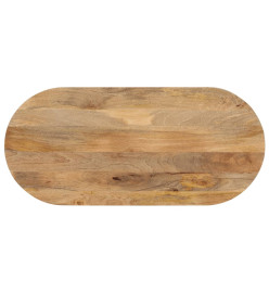 Dessus de table 100x40x3,8 cm ovale bois massif de manguier