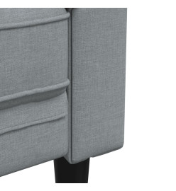 Ensemble de canapés 3 pcs gris clair tissu