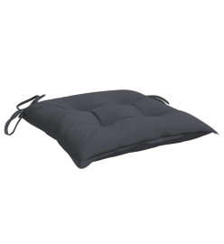 Coussins de chaise 4 pcs anthracite 50x50x7 cm tissu oxford