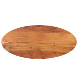 Dessus de table 90x40x3,8 cm ovale bois massif d'acacia