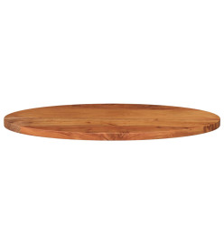 Dessus de table 90x40x3,8 cm ovale bois massif d'acacia