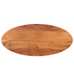 Dessus de table 100x50x2,5 cm ovale bois massif d'acacia