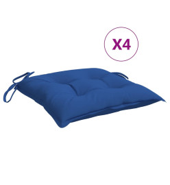 Coussins de palette lot de 4 bleu 50x50x7 cm tissu oxford