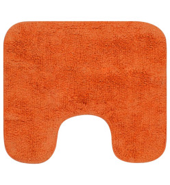 Tapis de salle de bain 2 pcs Tissu Orange